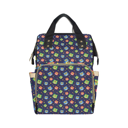 Owl with Star Themed Design Print Diaper Bag Backpack