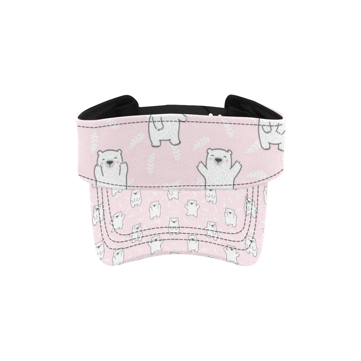 Polar Bear Pattern Print Design PB09 Unisex Sun Visor