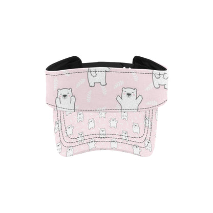 Polar Bear Pattern Print Design PB09 Unisex Sun Visor