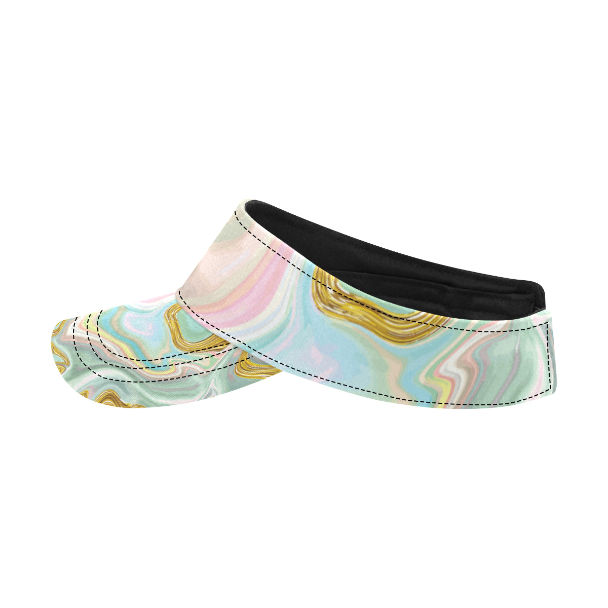 Gold Sweet Marble Unisex Sun Visor