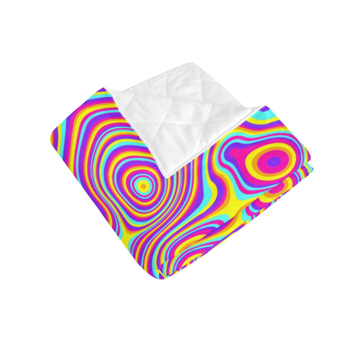 Liquid Pattern Print Design 06 Premium Quilt