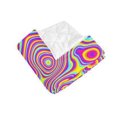 Liquid Pattern Print Design 06 Premium Quilt