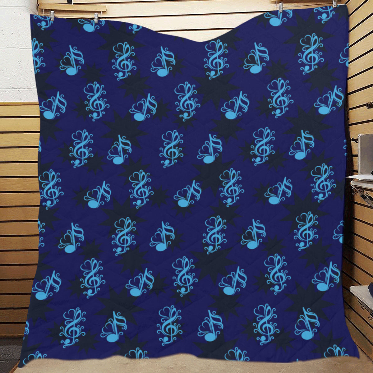 Music note Pattern Print Design A04 Premium Quilt