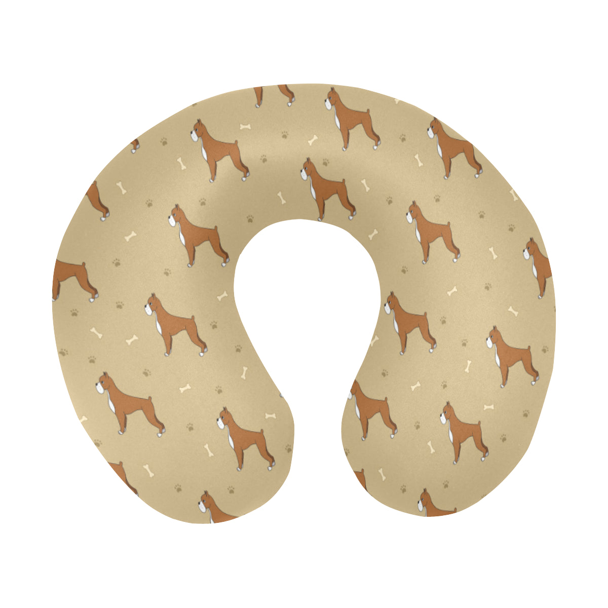 Boxers Pattern Print Design 02 U-Shaped Travel Neck Pillow