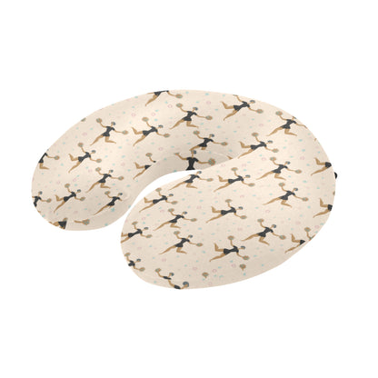 Cheerleader Pattern Print Design 03 U-Shaped Travel Neck Pillow