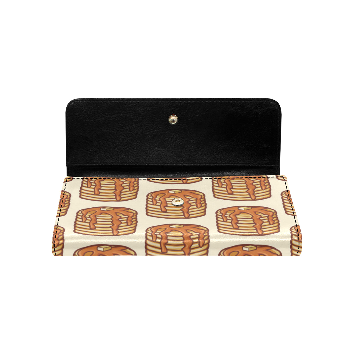 Pancake Pattern Print Design A02 Women's Trifold Wallet