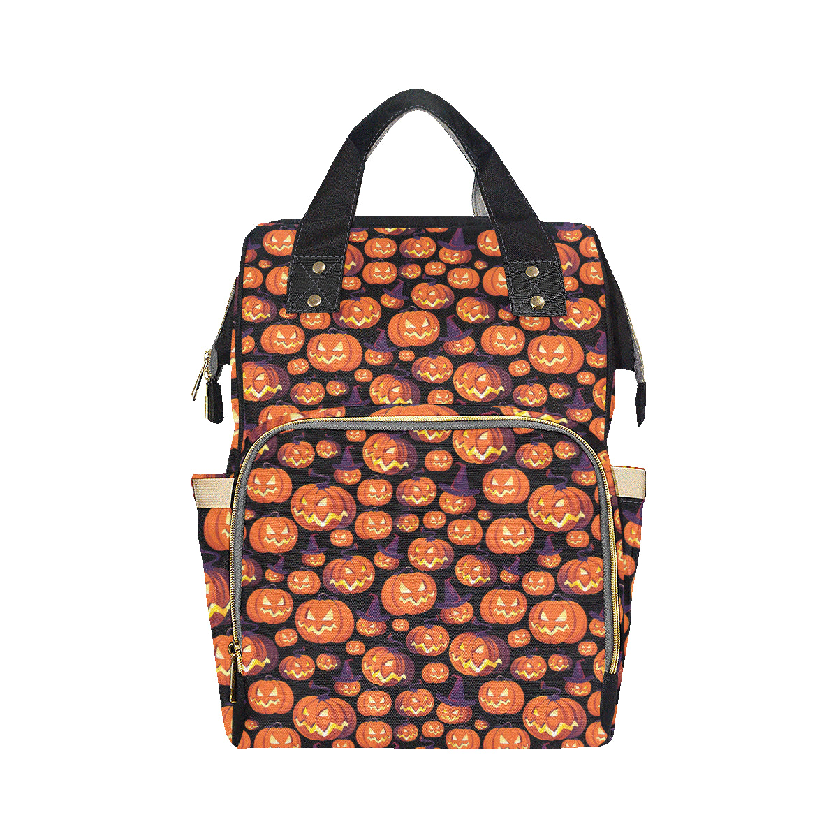 Halloween Pattern Print Design 04 Diaper Bag Backpack