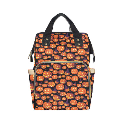 Halloween Pattern Print Design 04 Diaper Bag Backpack