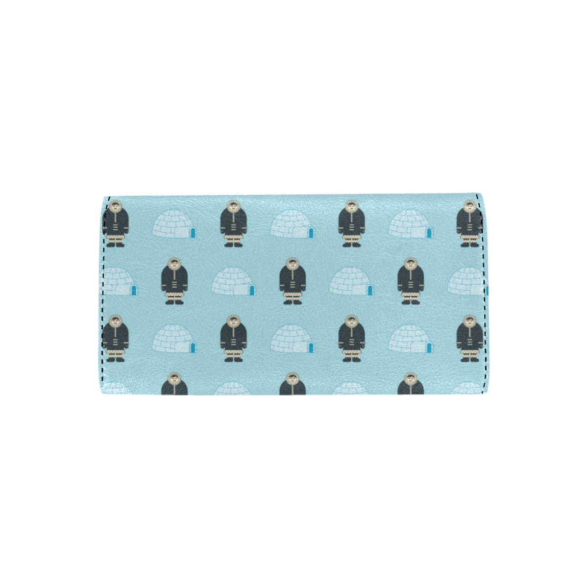Eskimo Pattern Print Design 03 Women's Trifold Wallet