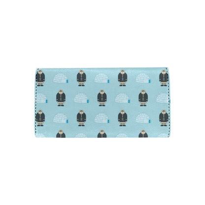 Eskimo Pattern Print Design 03 Women's Trifold Wallet