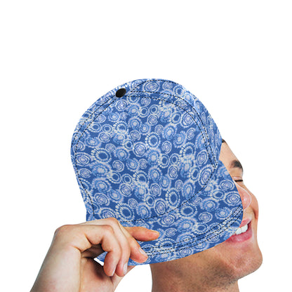 Tie Dye Blue Design Print Snapback Cap