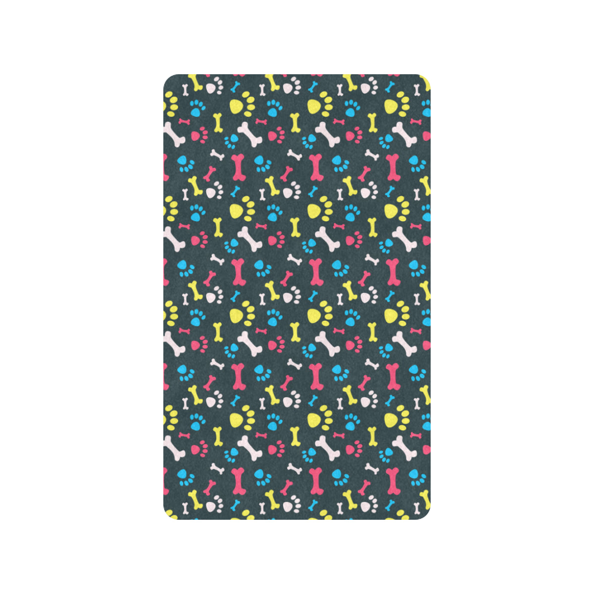 Paw Design Print Rubber Doormat