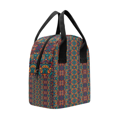 Ethnic Style Print Pattern Insulated Lunch Bag