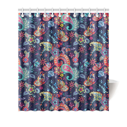 Paisley Boho Pattern Print Design A06 Shower Curtain