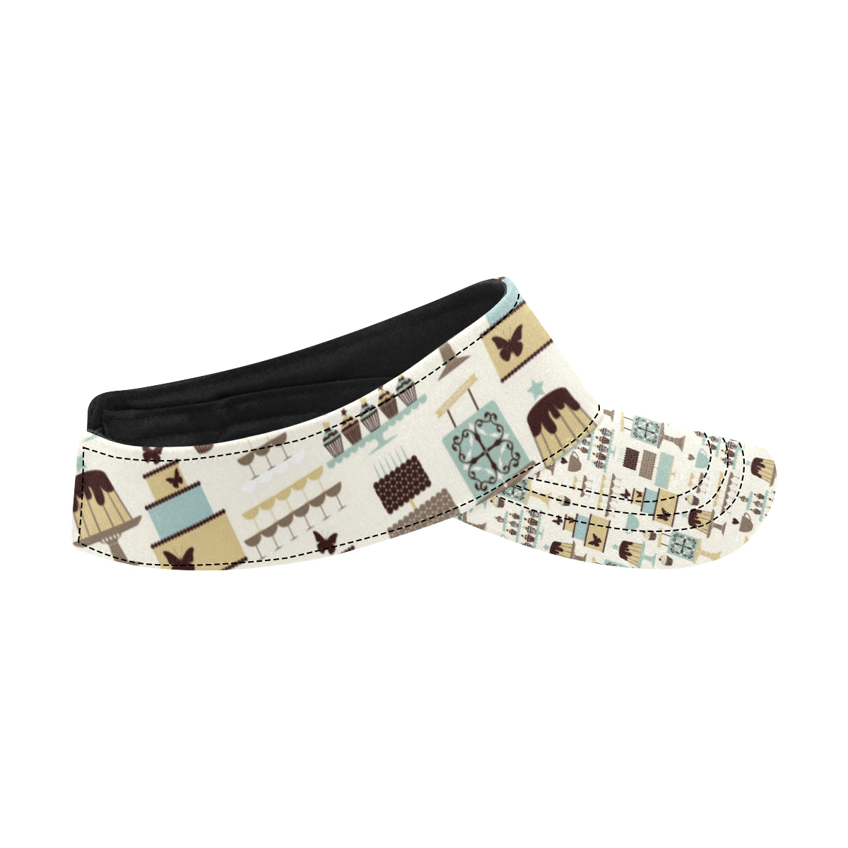 Cake Pattern Print Design 02 Unisex Sun Visor