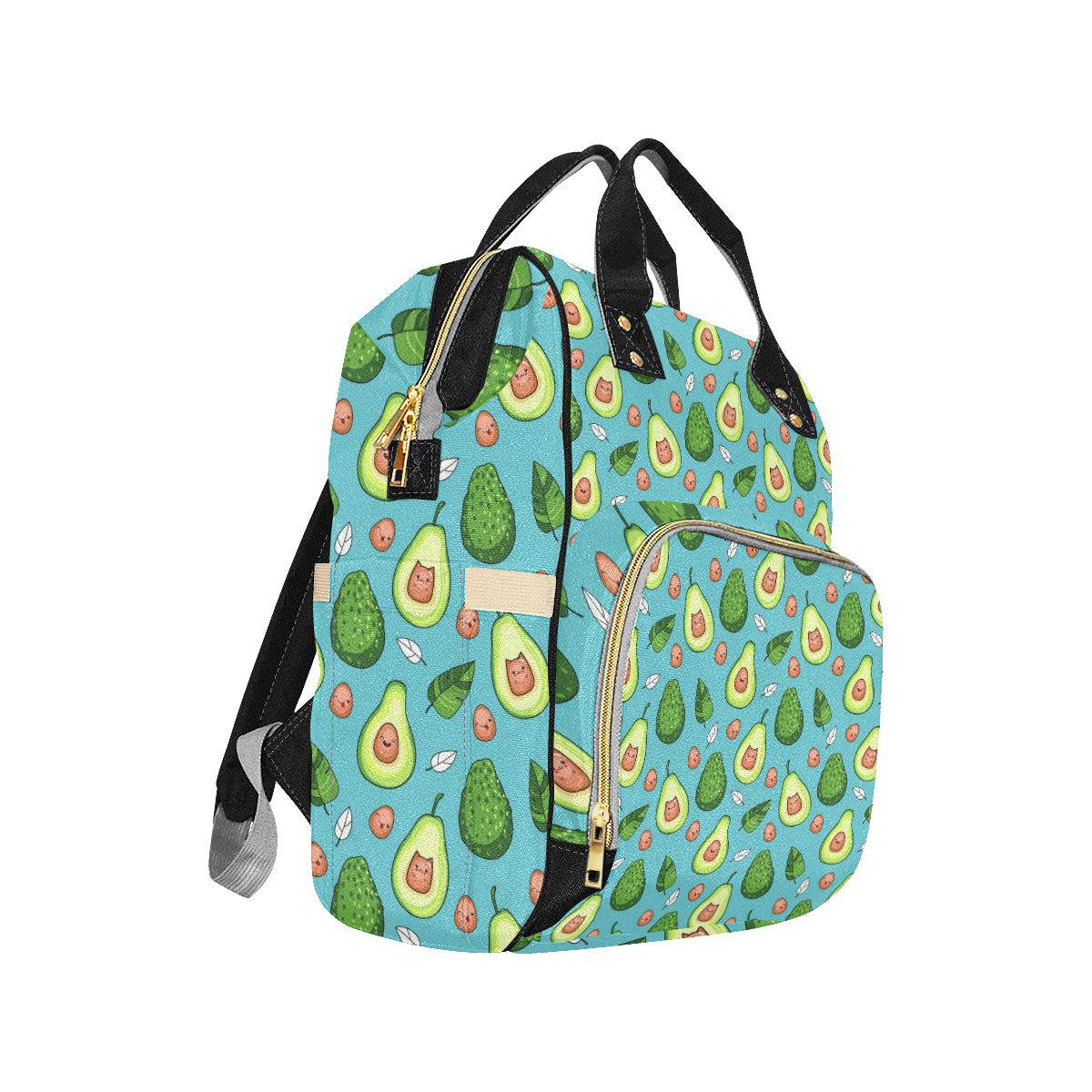 Avocado Pattern Print Design AC05 Diaper Bag Backpack