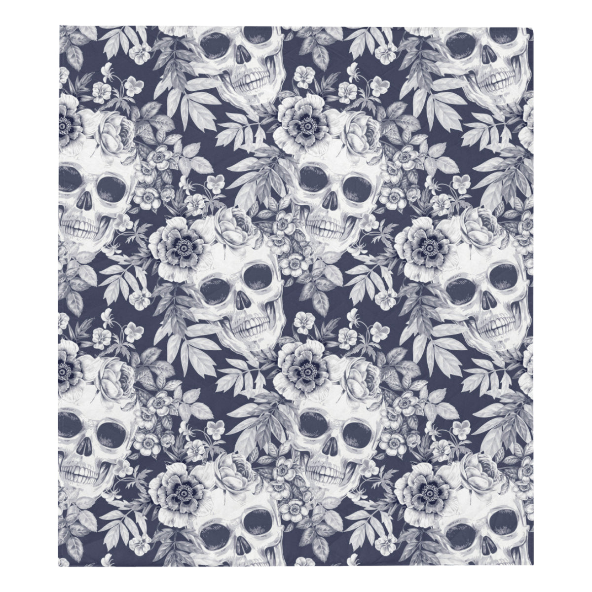 Skull Floral Beautiful Premium Quilt