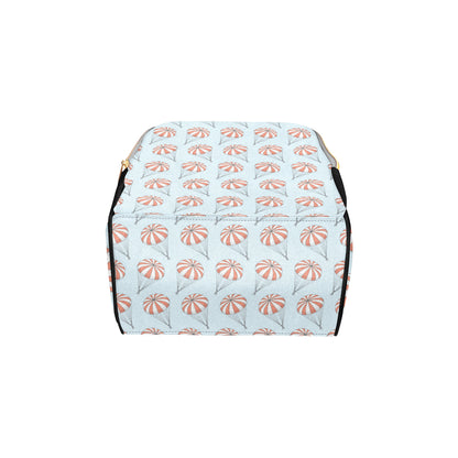 Skydiving Pattern Print Design 01 Diaper Bag Backpack
