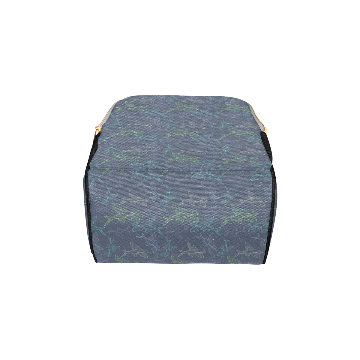 Flying Fish Pattern Print Design 02 Diaper Bag Backpack