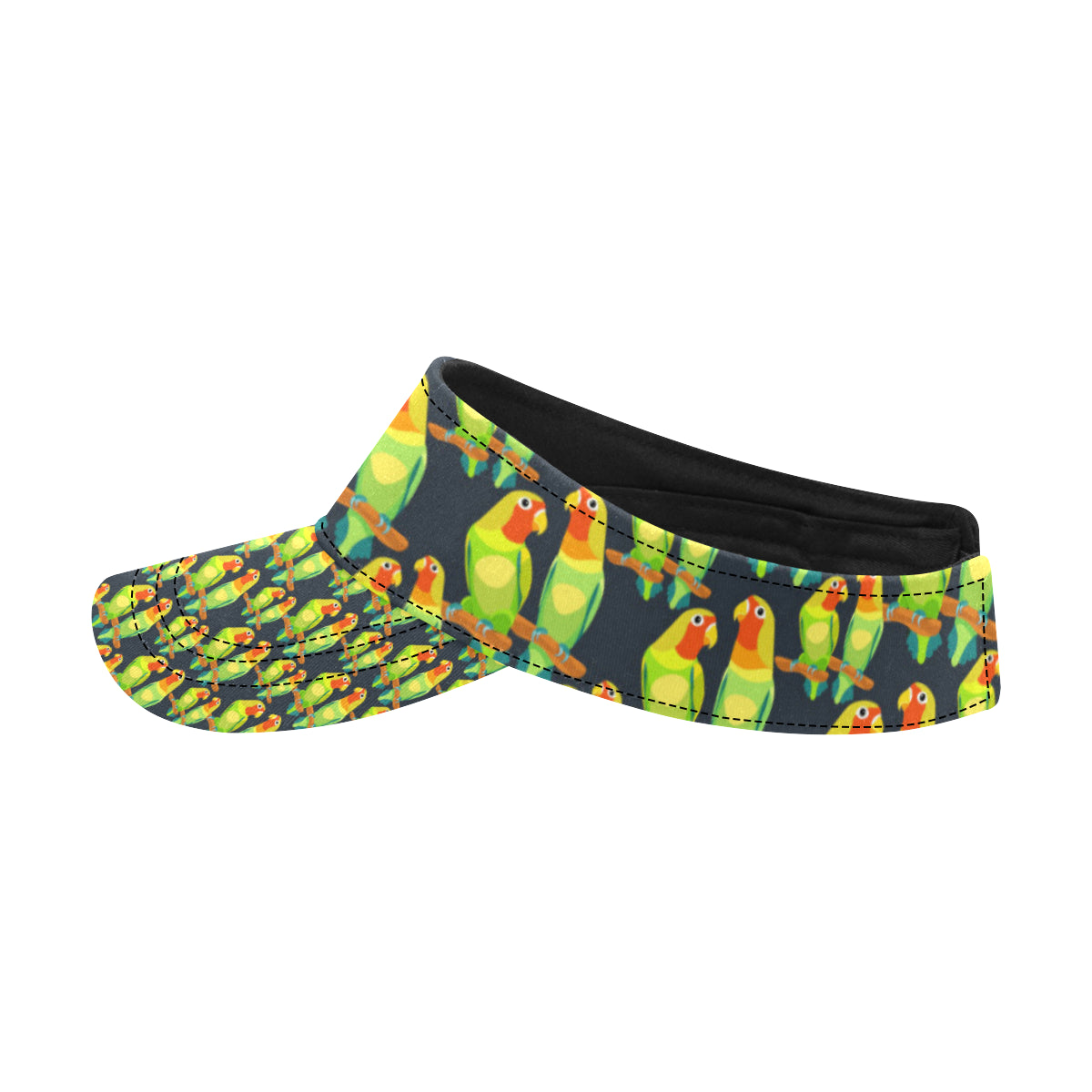 Lovebird Pattern Print Design 01 Unisex Sun Visor
