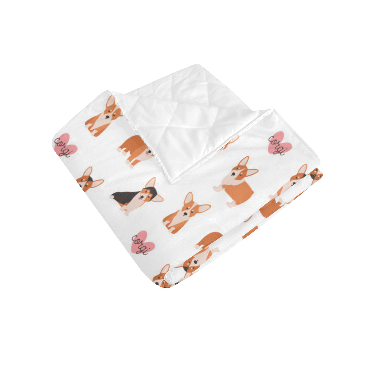 Cardigan Welsh Corgis Pattern Print Design 02 Premium Quilt