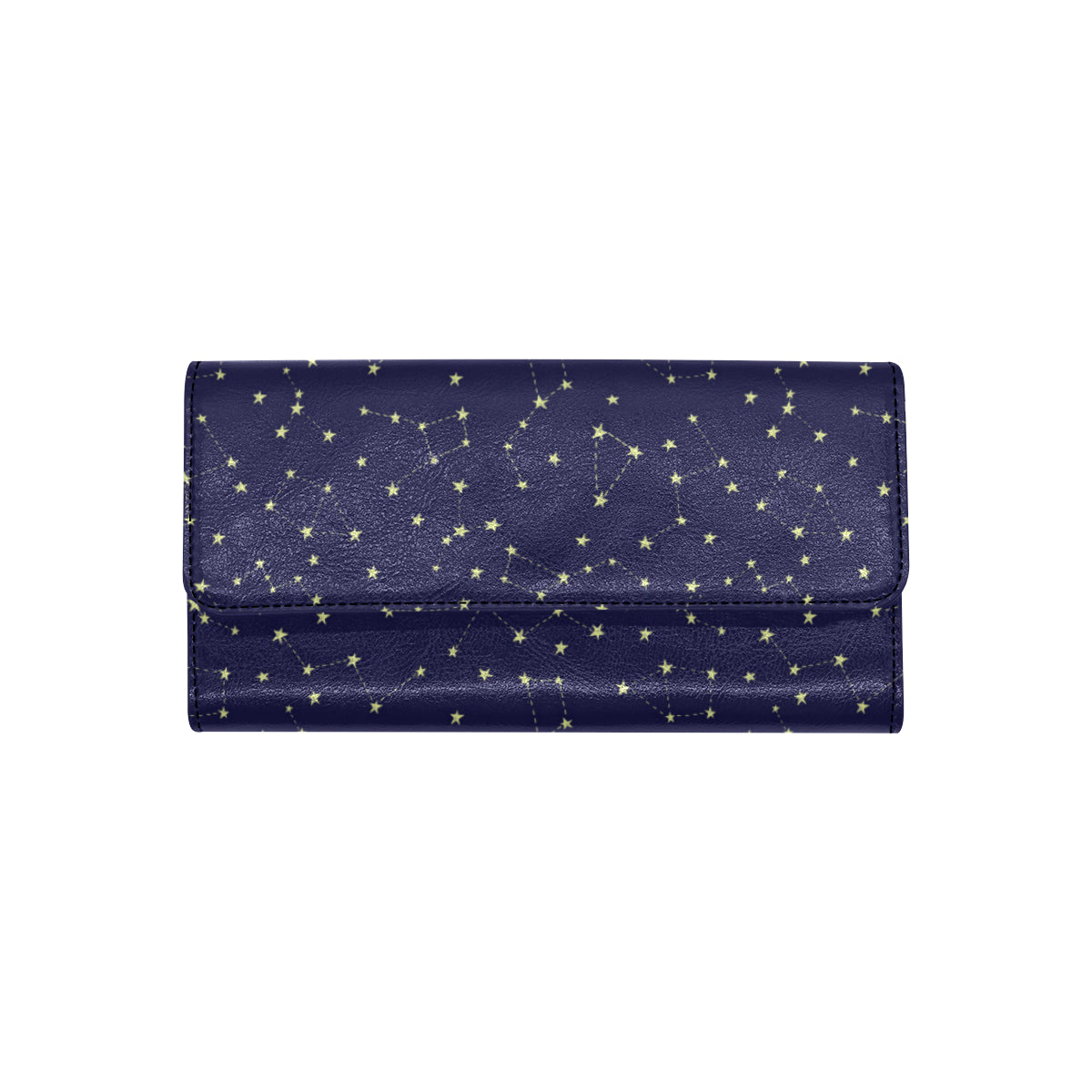 Constellation Pattern Print Design 02 Women's Trifold Wallet
