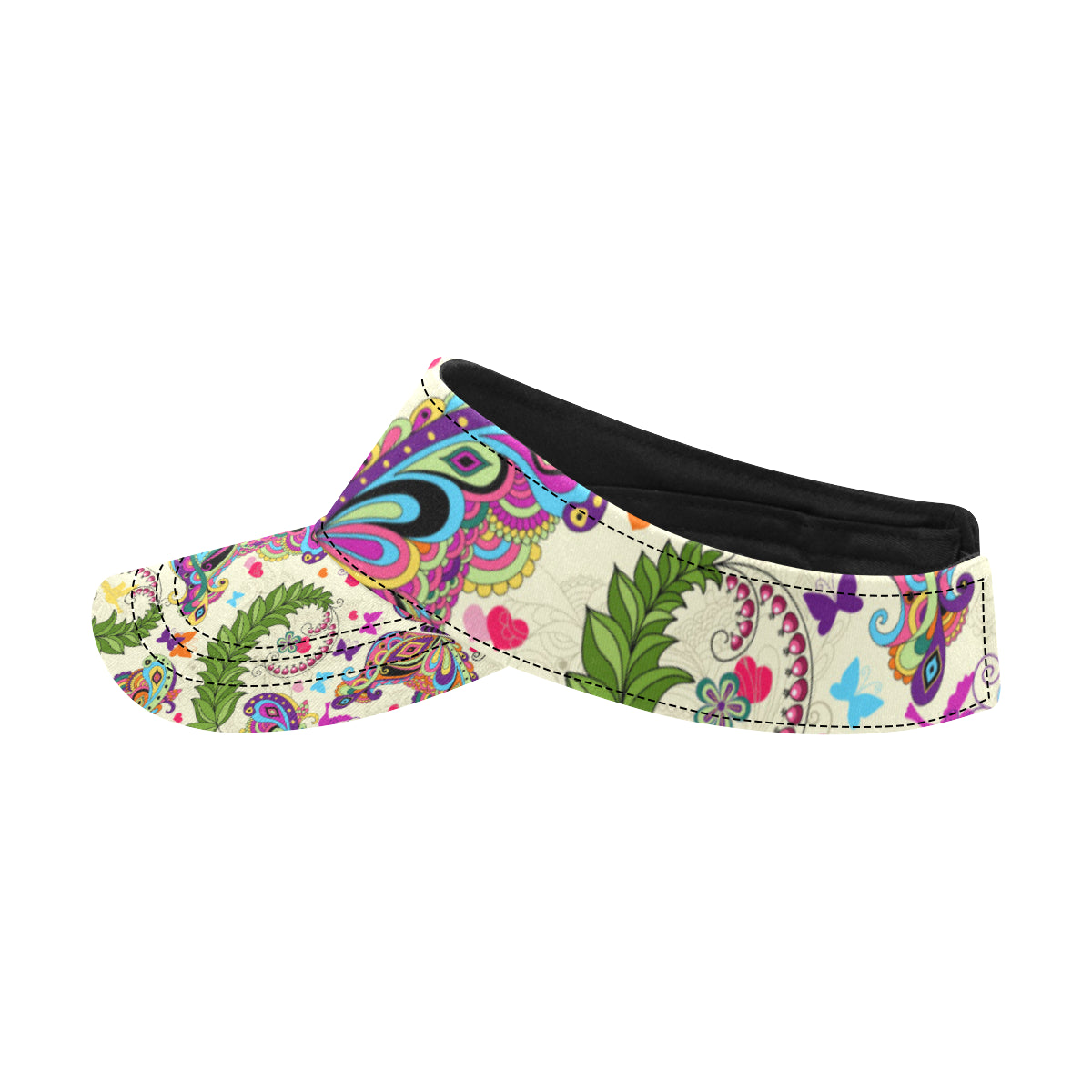 Butterfly Colorful Indian Style Unisex Sun Visor