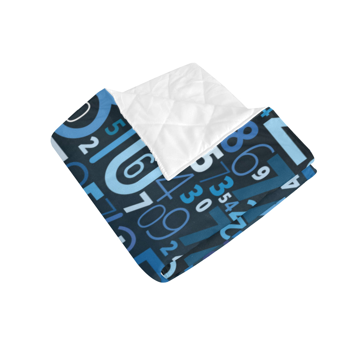 Number Pattern Print Design A02 Premium Quilt