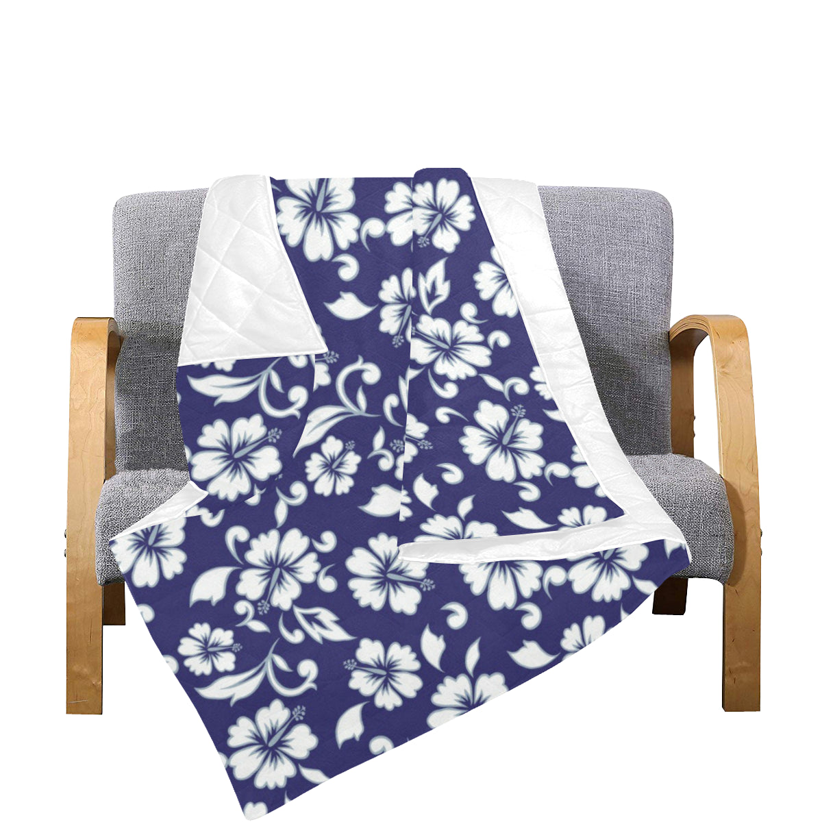 Hibiscus Pattern Print Design HB010 Premium Quilt