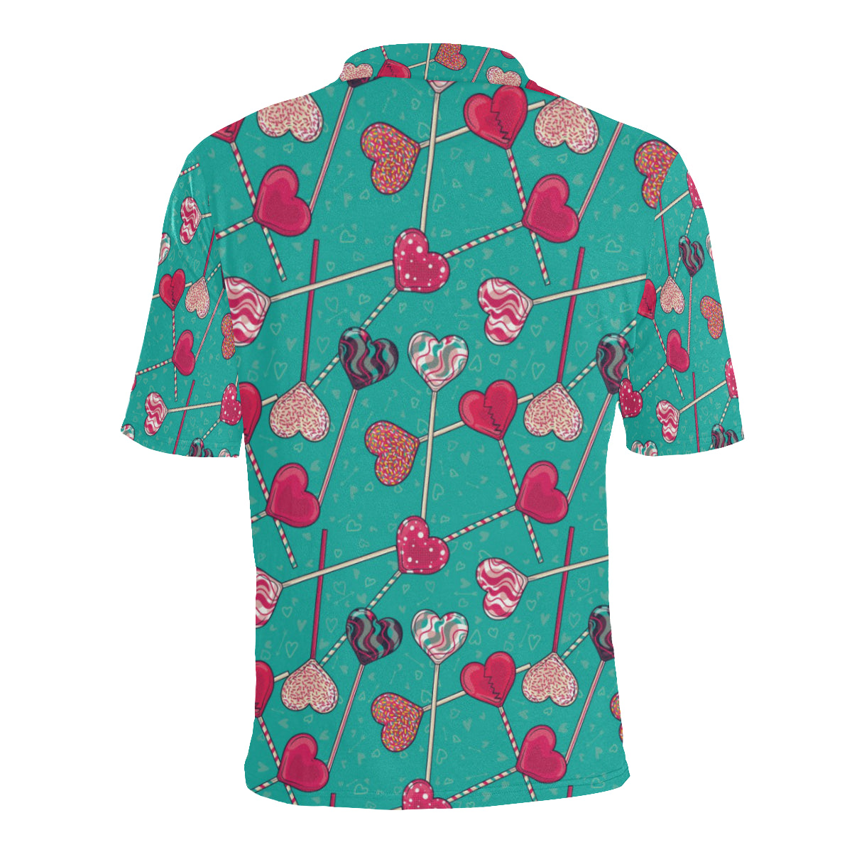Lollipop Pattern Print Design LL01 Men Polo Shirt