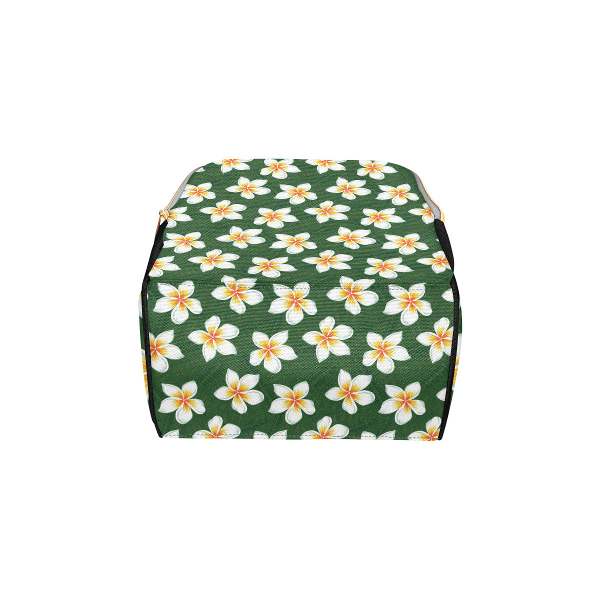 White Plumeria Pattern Print Design PM020 Diaper Bag Backpack
