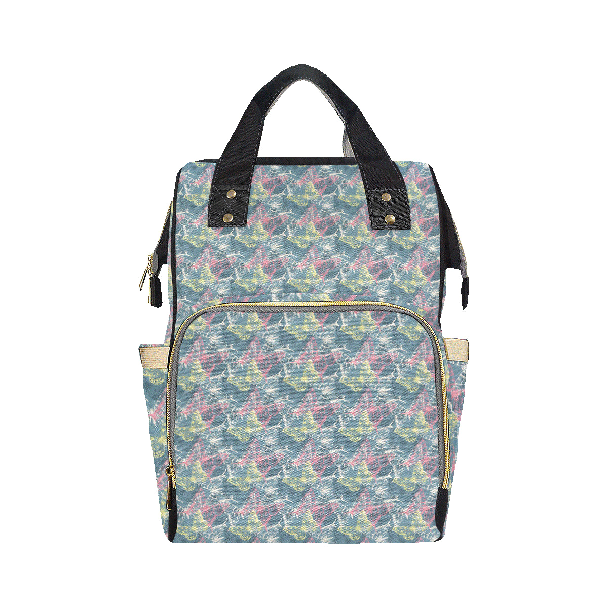 Butterfly Pattern Print Design 01 Diaper Bag Backpack