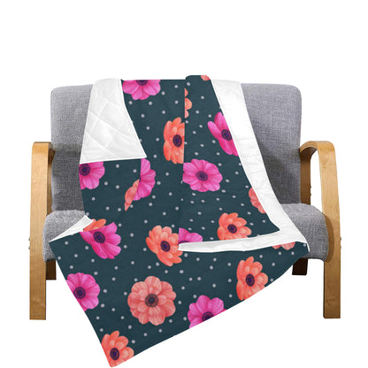 Anemone Pattern Print Design AM08 Premium Quilt