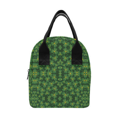 Shamrock Pattern Insulated Lunch Bag
