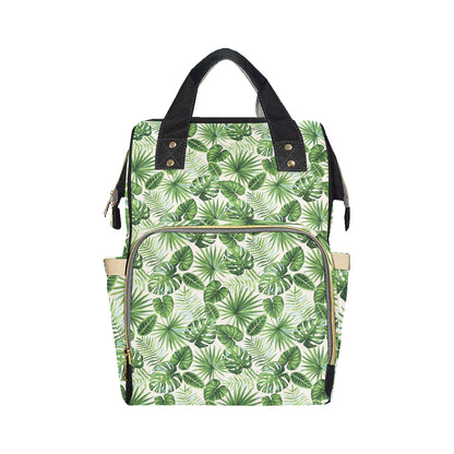 Palm Leaf Pattern Print Design A01 Diaper Bag Backpack