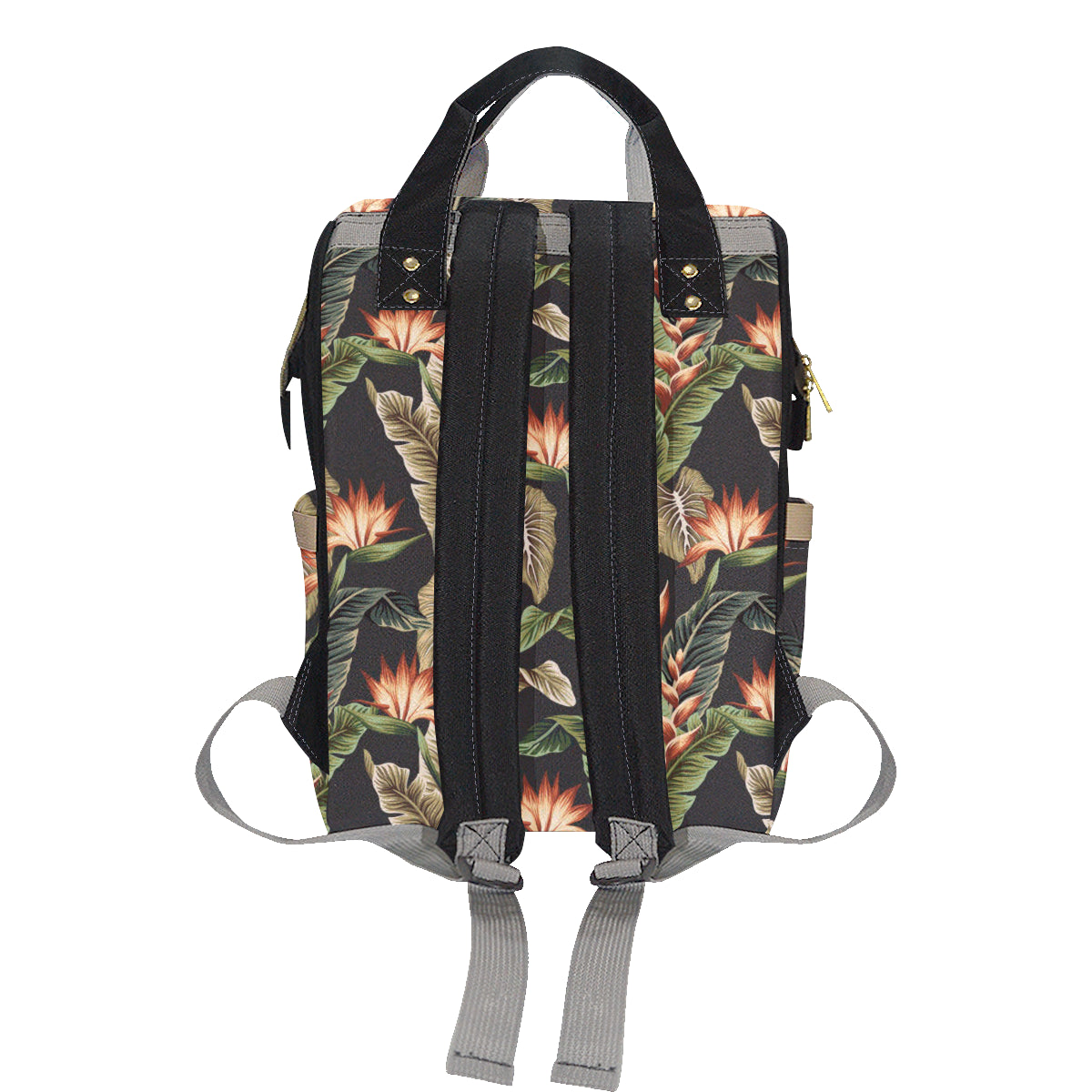 Tropical Flower Pattern Print Design TF014 Diaper Bag Backpack