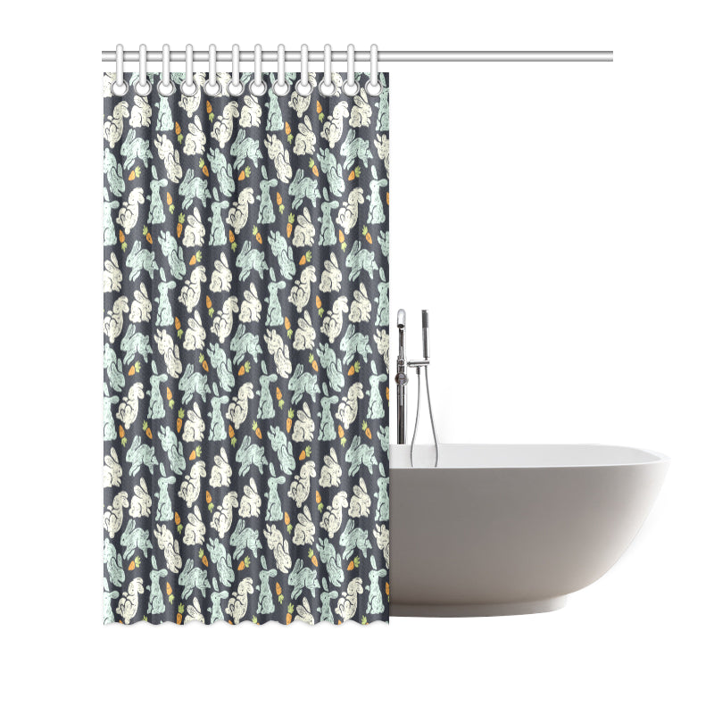 Bunny Pattern Print Design 04 Shower Curtain