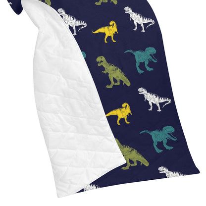 T Rex Pattern Print Design A07 Premium Quilt