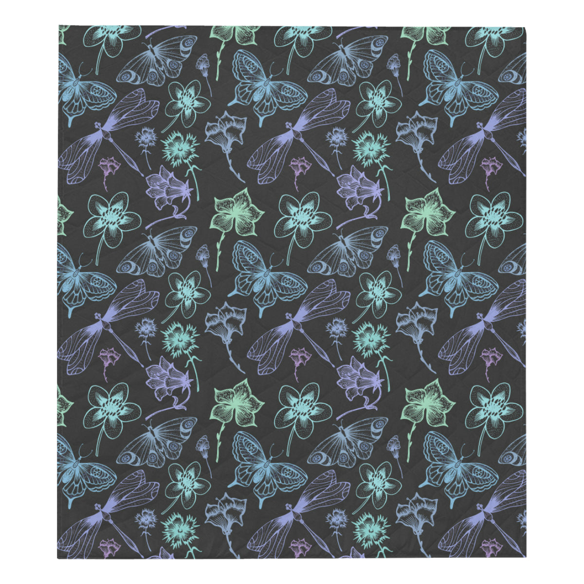Butterfly Dragonfly Premium Quilt