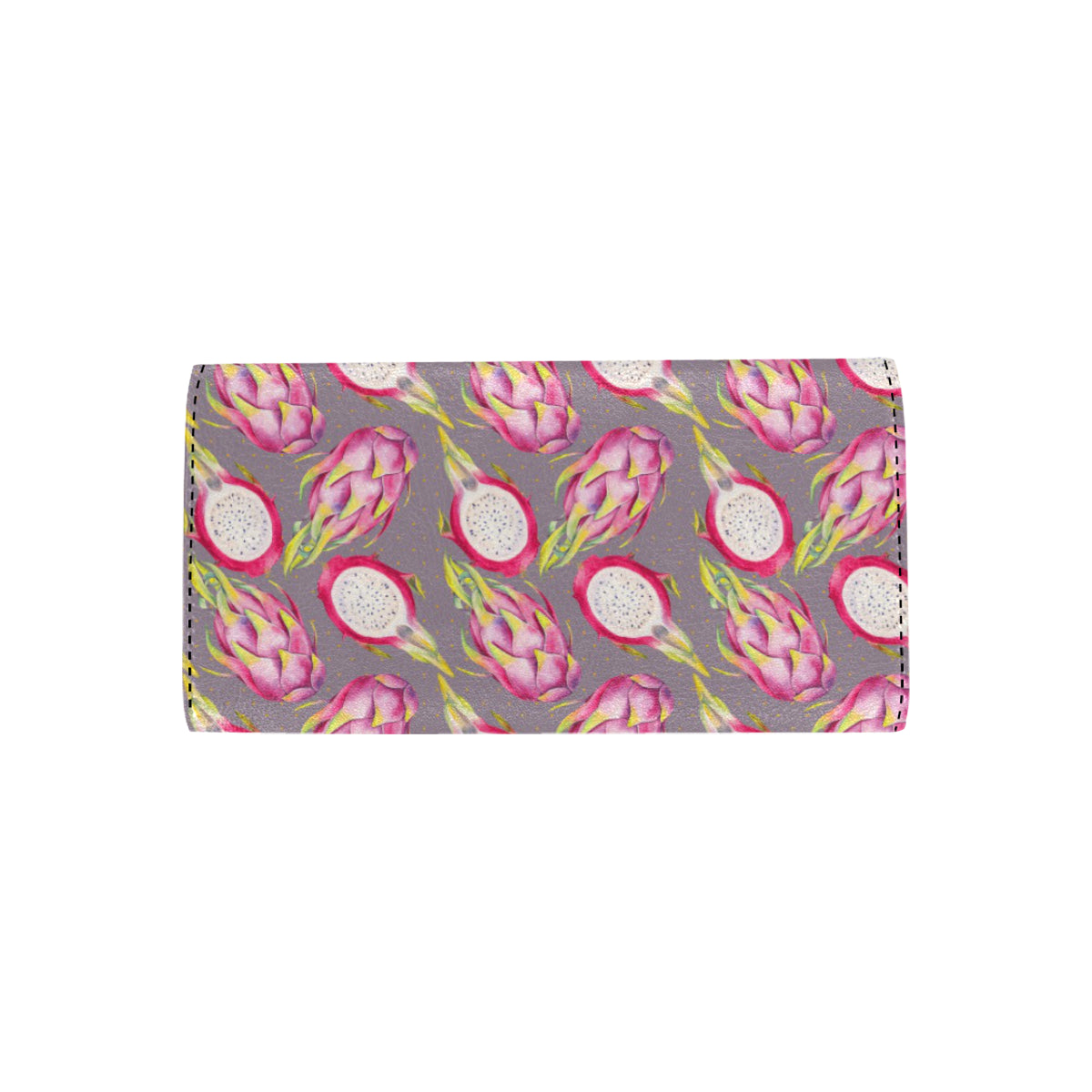 Dragonfruit Pattern Print Design DF03 Women's Trifold Wallet