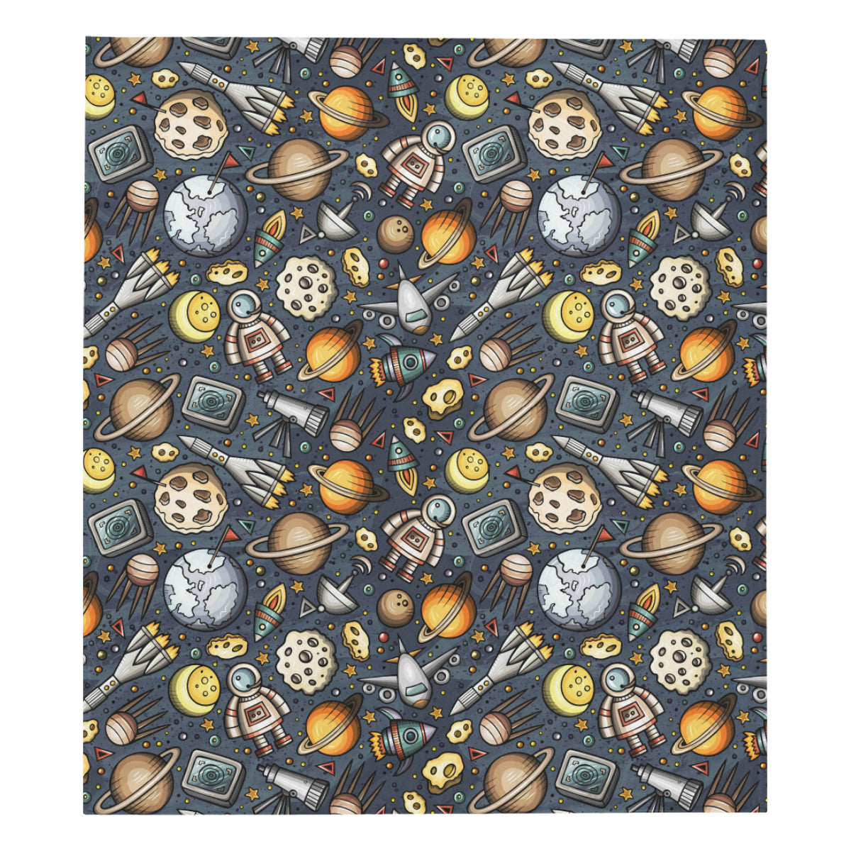 Space Pattern Print Premium Quilt