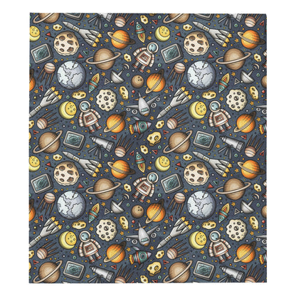 Space Pattern Print Premium Quilt