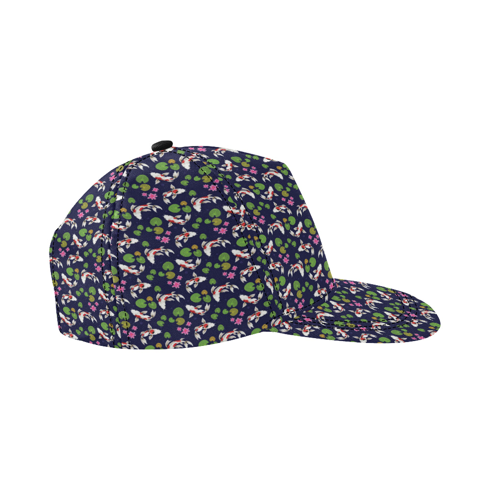 Koi Carp Pattern Design Themed Print Snapback Cap