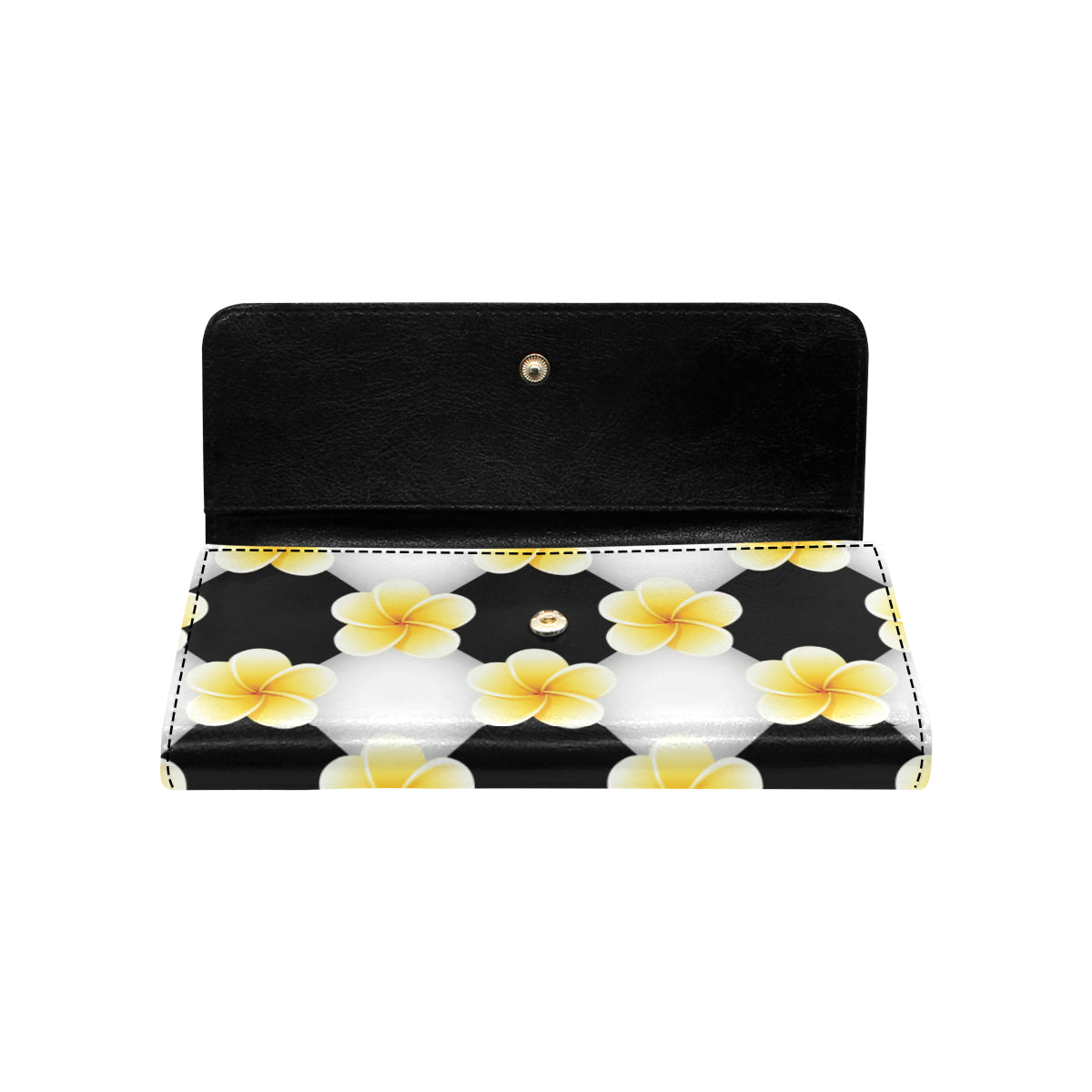 Plumeria Pattern Print Design A04 Women's Trifold Wallet