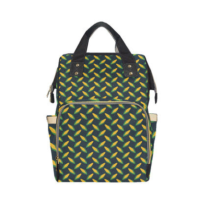 Corn Pattern Print Design 02 Diaper Bag Backpack