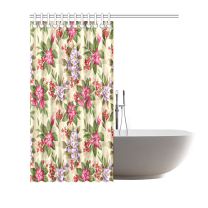 Summer Floral Pattern Print Design SF08 Shower Curtain