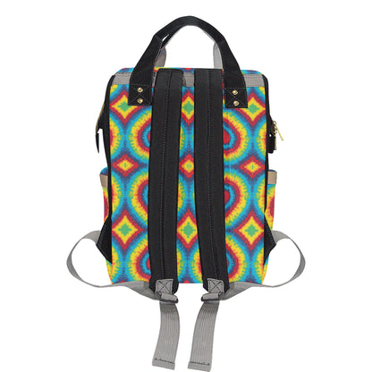 Tie Dye Heart shape Diaper Bag Backpack