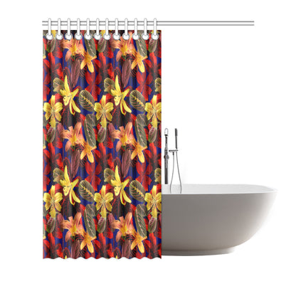 Lily Pattern Print Design LY014 Shower Curtain