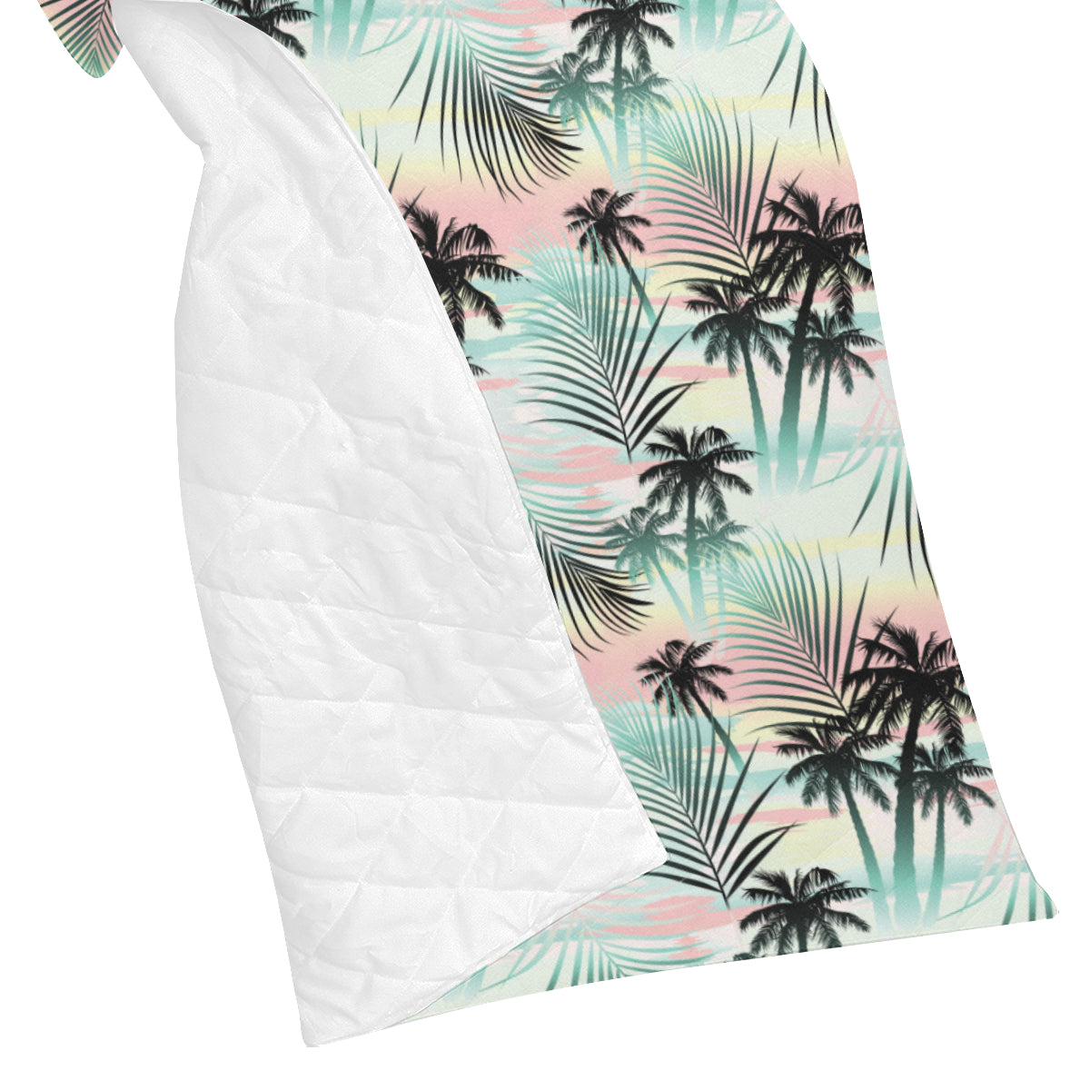 Palm Tree Pattern Print Design A03 Premium Quilt