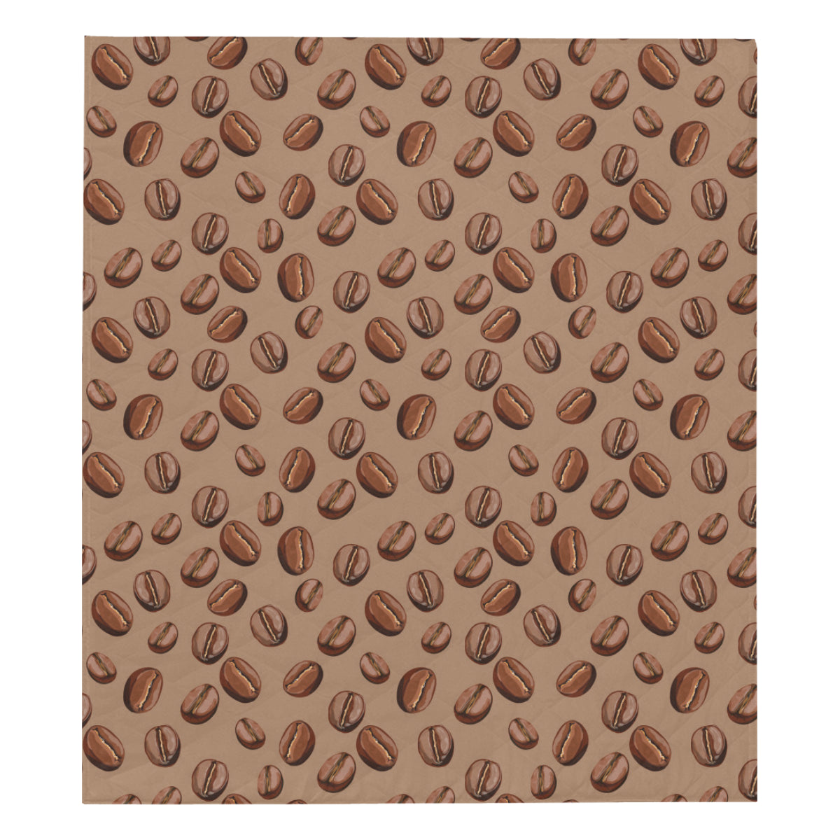 Coffee Pattern Print Design 07 Premium Quilt